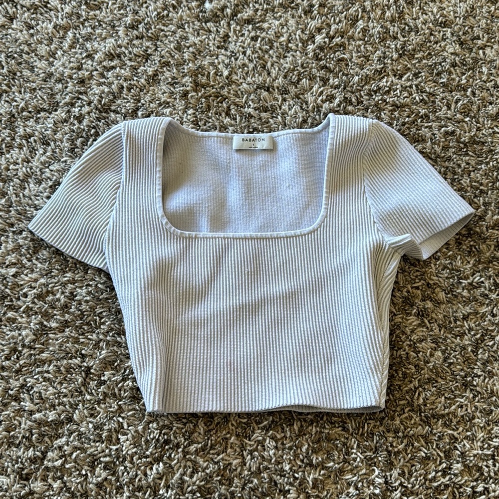 Aritzia Babaton | Sculpt Knit Squareneck Top